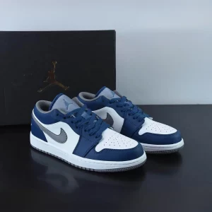 Air Jordan 1 Low ‘True Blue Cement’ 553558-412