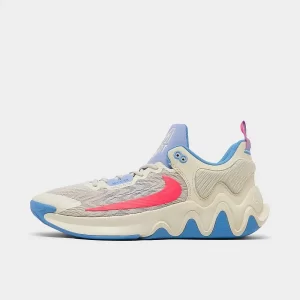 Nike Giannis Immortality 2 Basketball Shoes Coconut Milk/University Blue/Hot Punch DM0825‑103