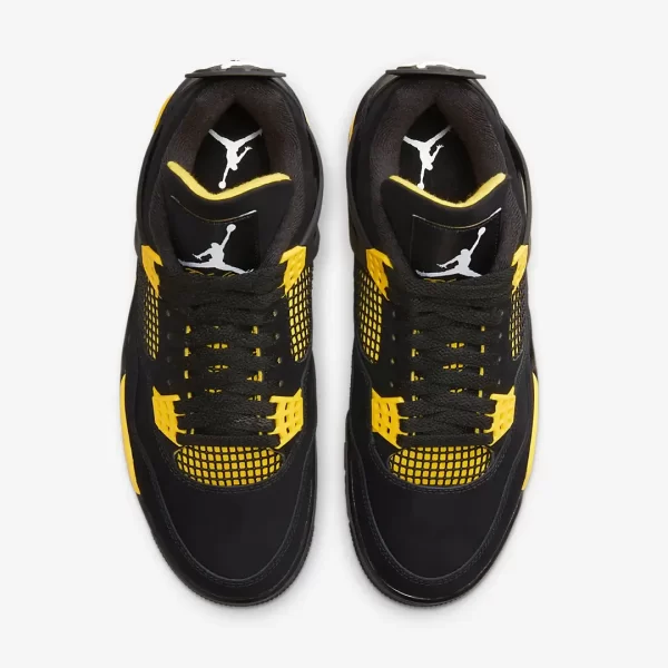 Air Jordan 4 Retro ‘Thunder’ Black/Tour Yellow 2023 DH6927-017