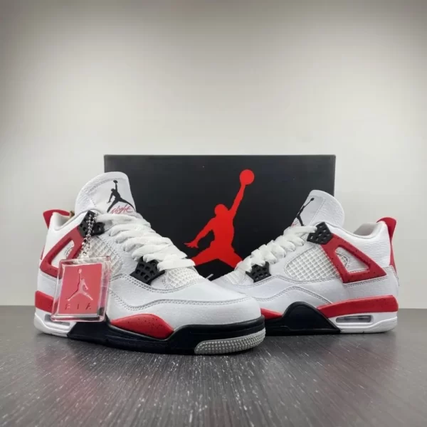 Air Jordan 4 ‘Red Cement’ White/Fire Red DH6927-161