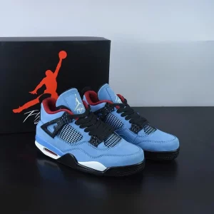 Travis Scott x Air Jordan 4 Retro ‘Cactus Jack’ University Blue 308497-406
